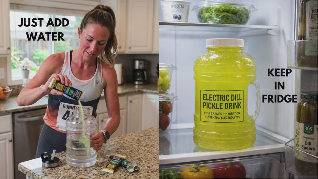 Electric Pickle Drink Powder-Makes 64 oz of Dill Pickle Brine w/Electrolytes-Anti-Cramp Hydration w/Celtic Salt-Alternative to sugary sports drinks & juice